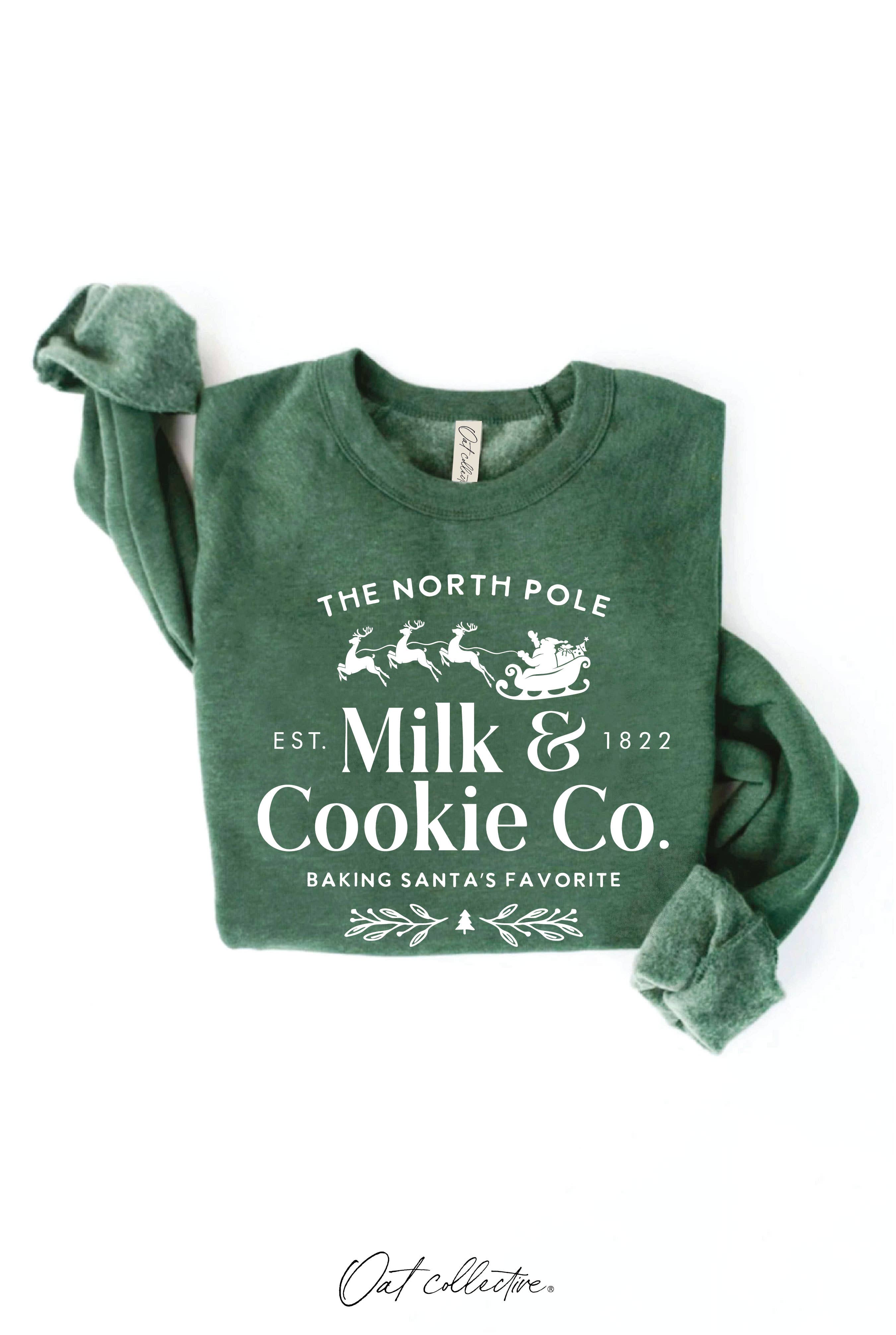 "THE NORTH POLE MILK AND COOKIE CO." Sweatshirt