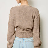 Wrap Tie Knit Sweater