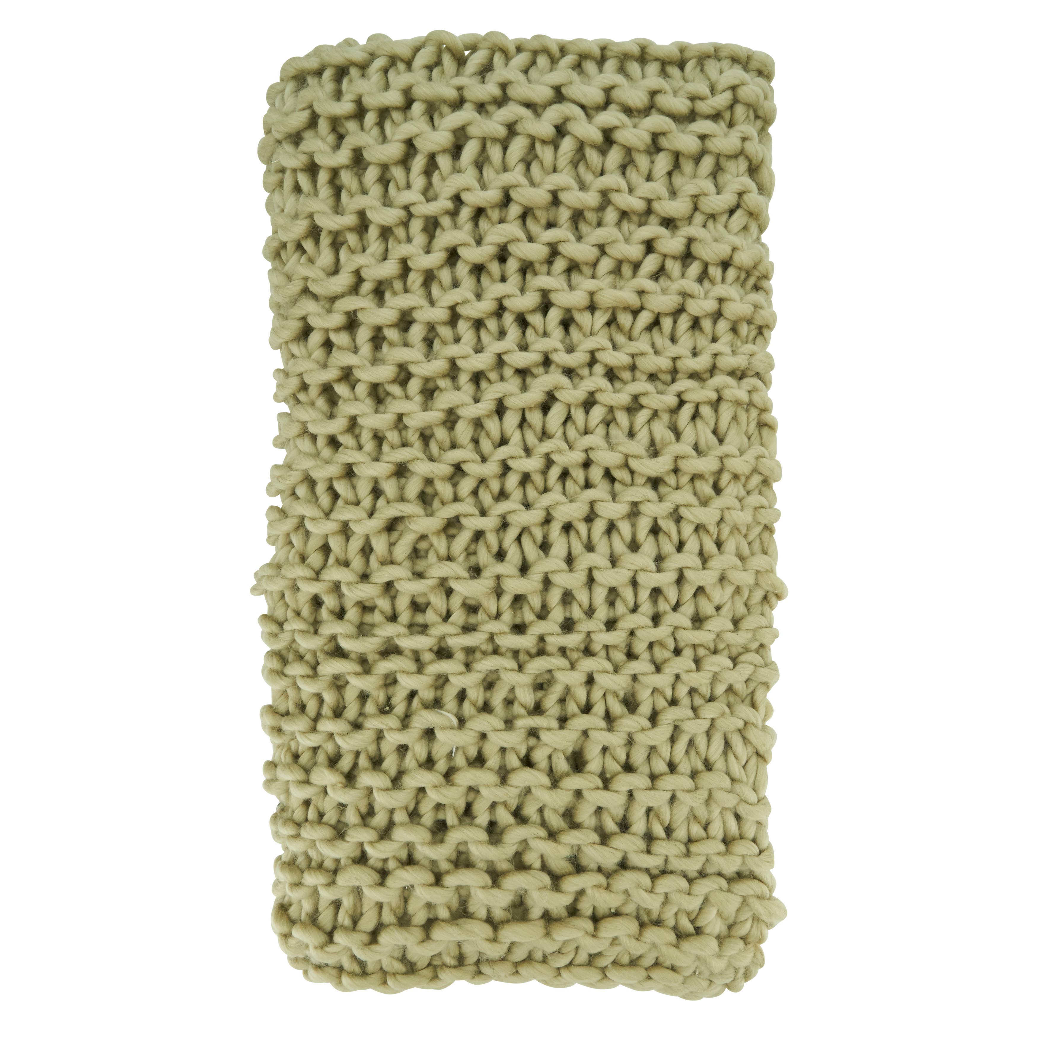 Vintage Style Chunky Knit Throw