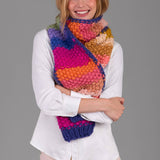Rainbow Knitted Chunky Scarf