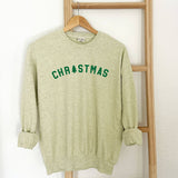 "CHRISTMAS" Heather Sweatshirt