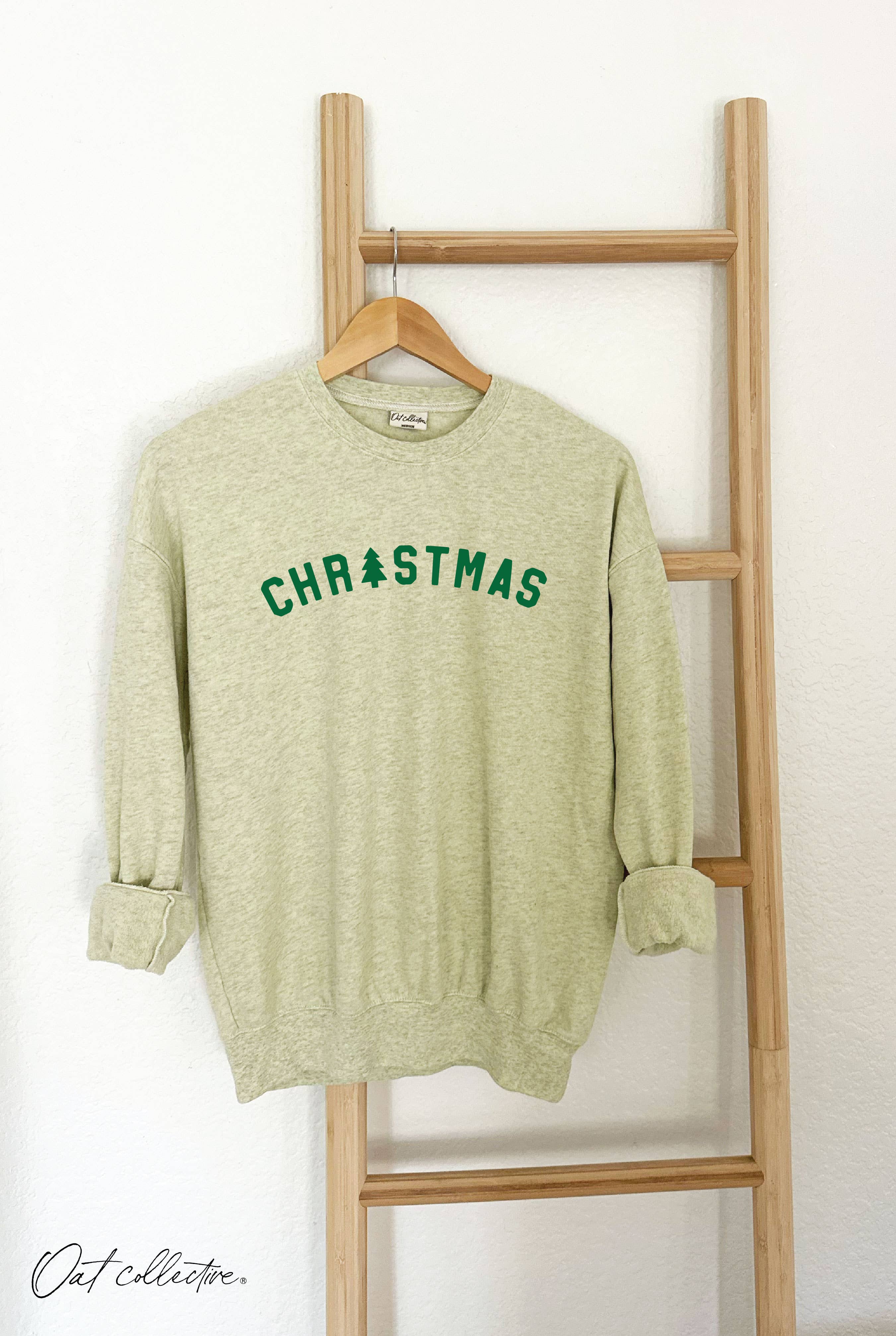 "CHRISTMAS" Heather Sweatshirt