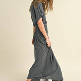 Smocked Waist Maxi Dress