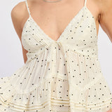 SLEEVELESS SPAGHETTI STRAP TOP
