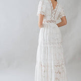 Lace Trim Maxi Dress