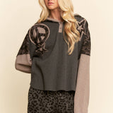 Star & Peace Patchwork Hoodie