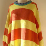 Bold Stripe Knit Pullover
