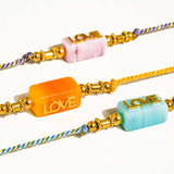 Sunkiss 18K Gold Non-Tarnish Love Braided Bracelet