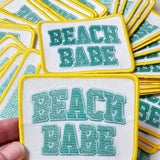 Beach Babe Embroidery Iron On Patch