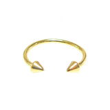 Free Size Simple Open Spike Ring