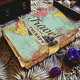 Handmade Leather World Map Journal, Vintage Travel Diary