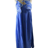 Goldfish Embroidered Strappy Maxi Dress