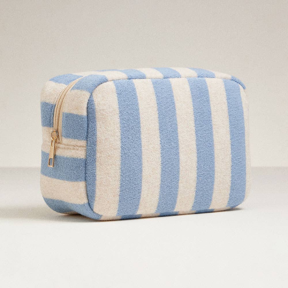 Striped Pattern Makeup Bag