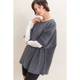 Mineral Wash Oversized Crew Neck T-Shirts