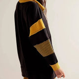 Color Block Oversized Pullover