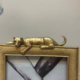 Luxurious Gold Leopard Photo Frame