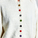 Chic Collar Button Knit Cardigan Cozy Oversized Sweater SALE