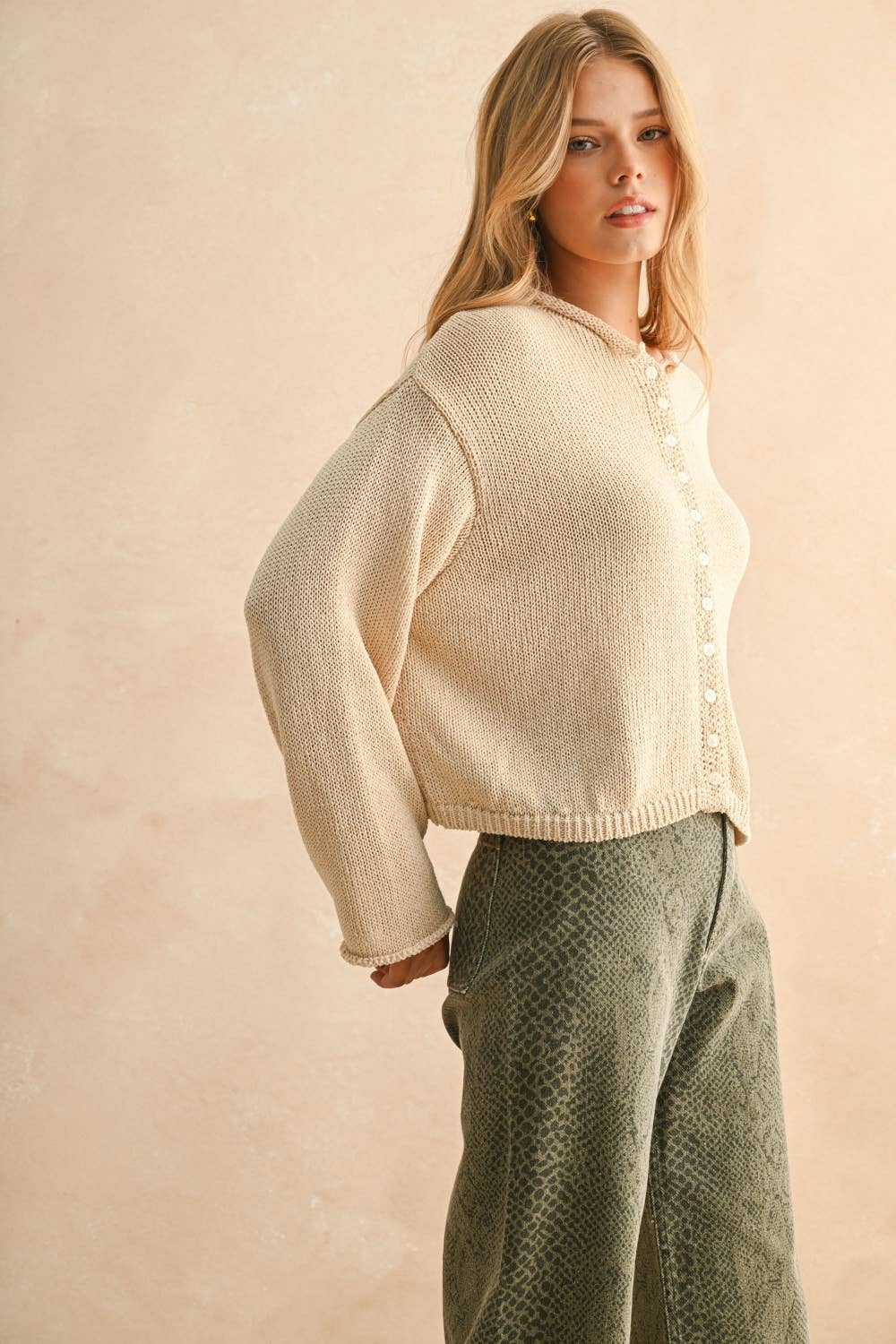 Lightweight Button Front Cardigan