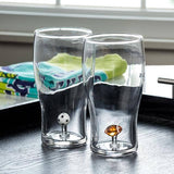 Football Icon Beer Glass-6"H(20oz)