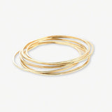 Katherine Rounded Bangles Brass Wholesale