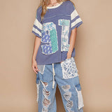 Oversize "91" Patch Top