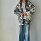 Sherpa Paisley Print Jacket