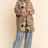Chunky Embroidered Snow Cardigan