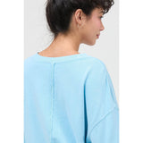 Pigment Dye Oversized Half-Sleeve T-Shirt