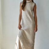Sleeveless Knit Bodycon Maxi Dress