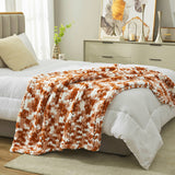 AH Handmade Chunky Knit Cable Knitted Crochet Blanket