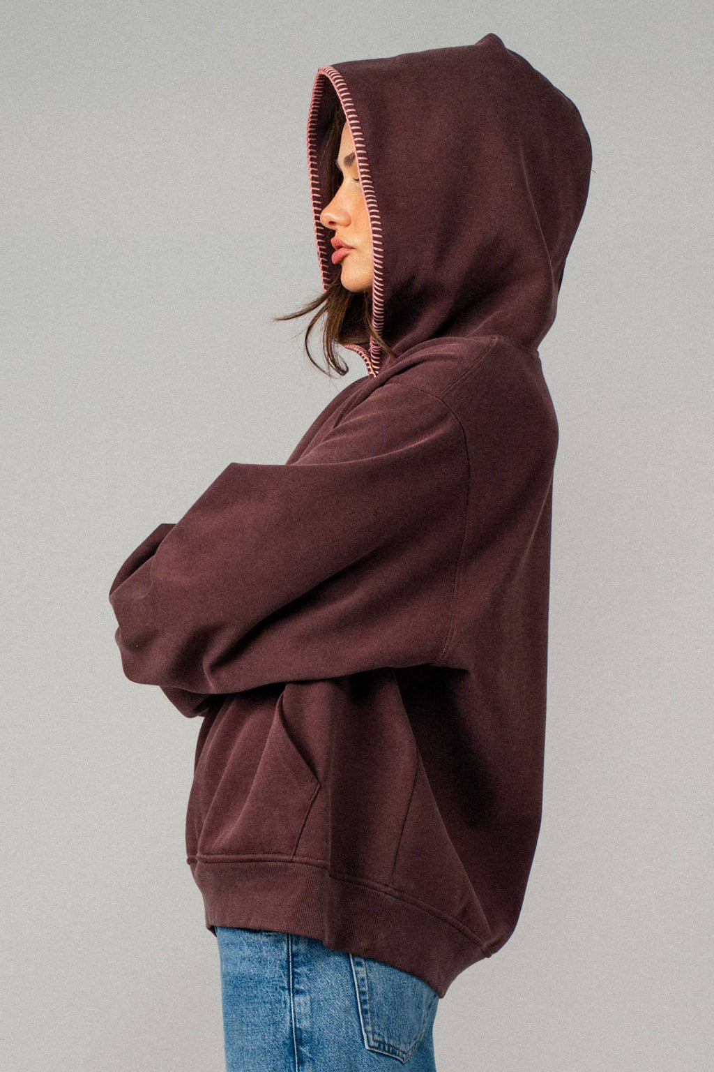 Vintage-Wash Hooded Sweatshirt