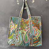 Paisley Cotton Tote Bag