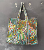 Paisley Cotton Tote Bag
