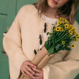 J7114   SWEATER CARDIGAN WITH TOGGLE BUTTON DETAIL