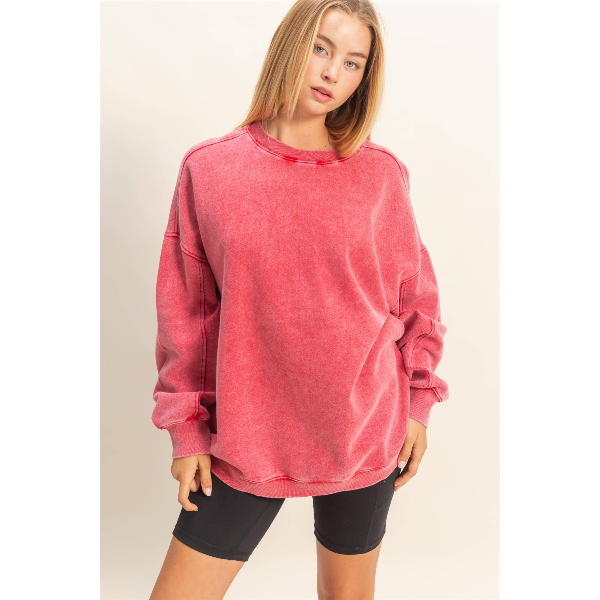 Oversized Crew Neck Sweatshirt