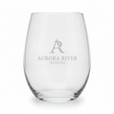 Custom Engraved 9 oz Stemless Wine Glass