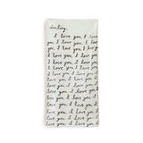 Letter For You Small Rectangle Decoupage Plate 8.5" x 4"