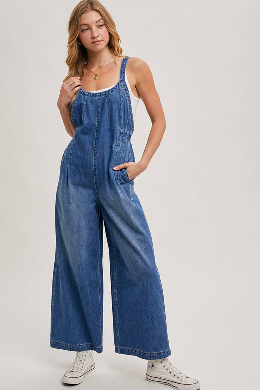 Denim Overall Jumpsuit
