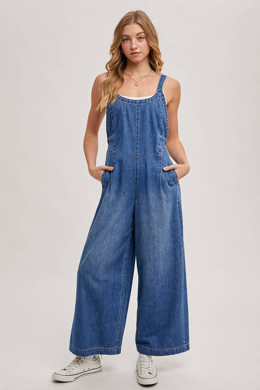 Denim Overall Jumpsuit