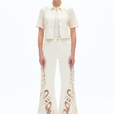 Lace Side Cut Jeans