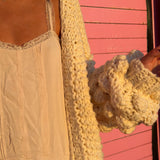 Knit Cardigan with Bauble Sleeves