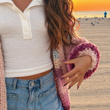 Rainbow Knitted Cardigan