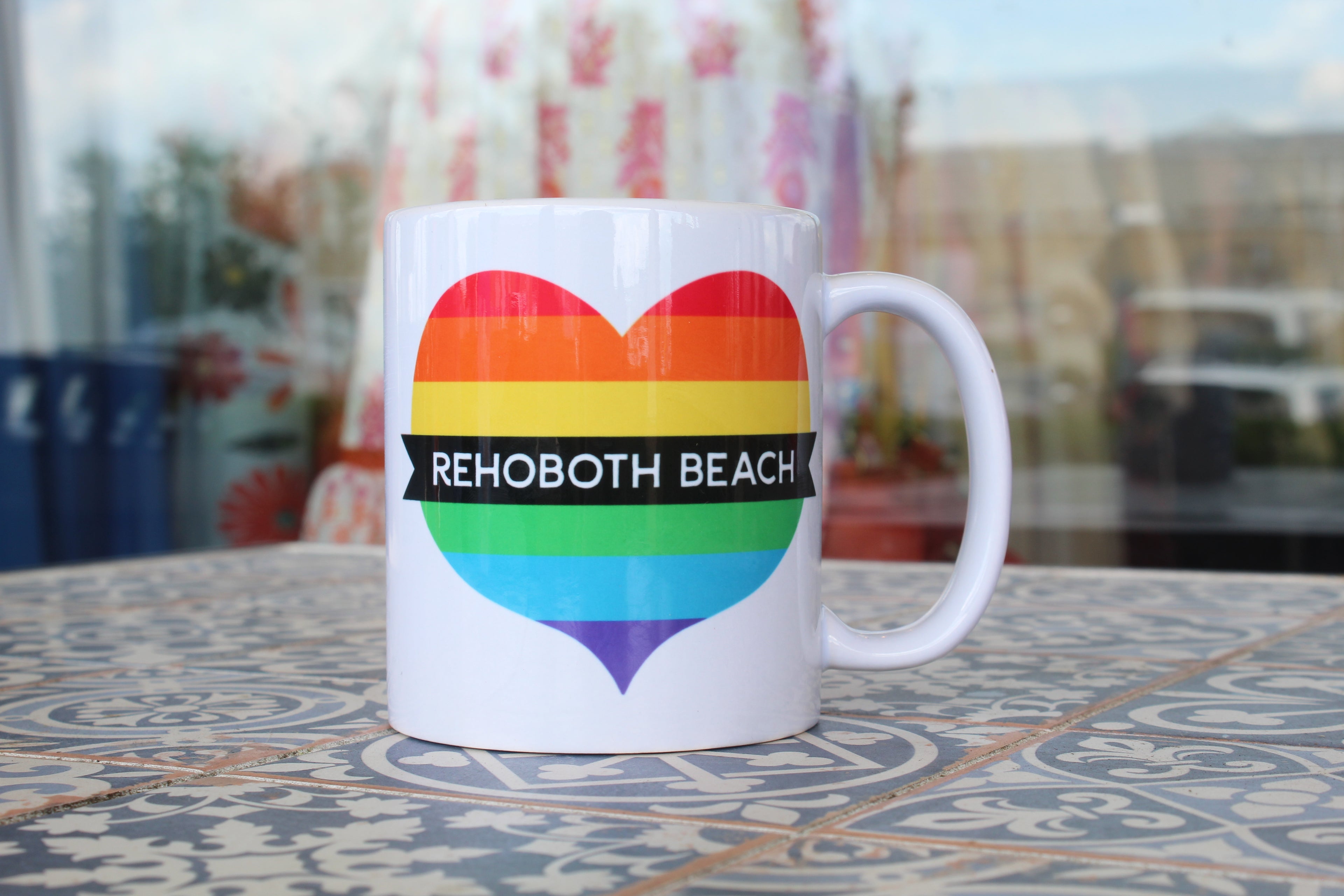 Rehoboth Beach Pride Heart Mug
