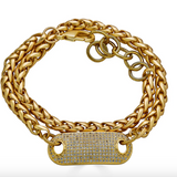 Thick Chain Double Wrap Bracelet
