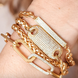 Thick Chain Double Wrap Bracelet