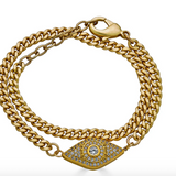 Matte Gold Eye Bracelet