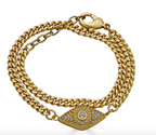 Matte Gold Eye Bracelet