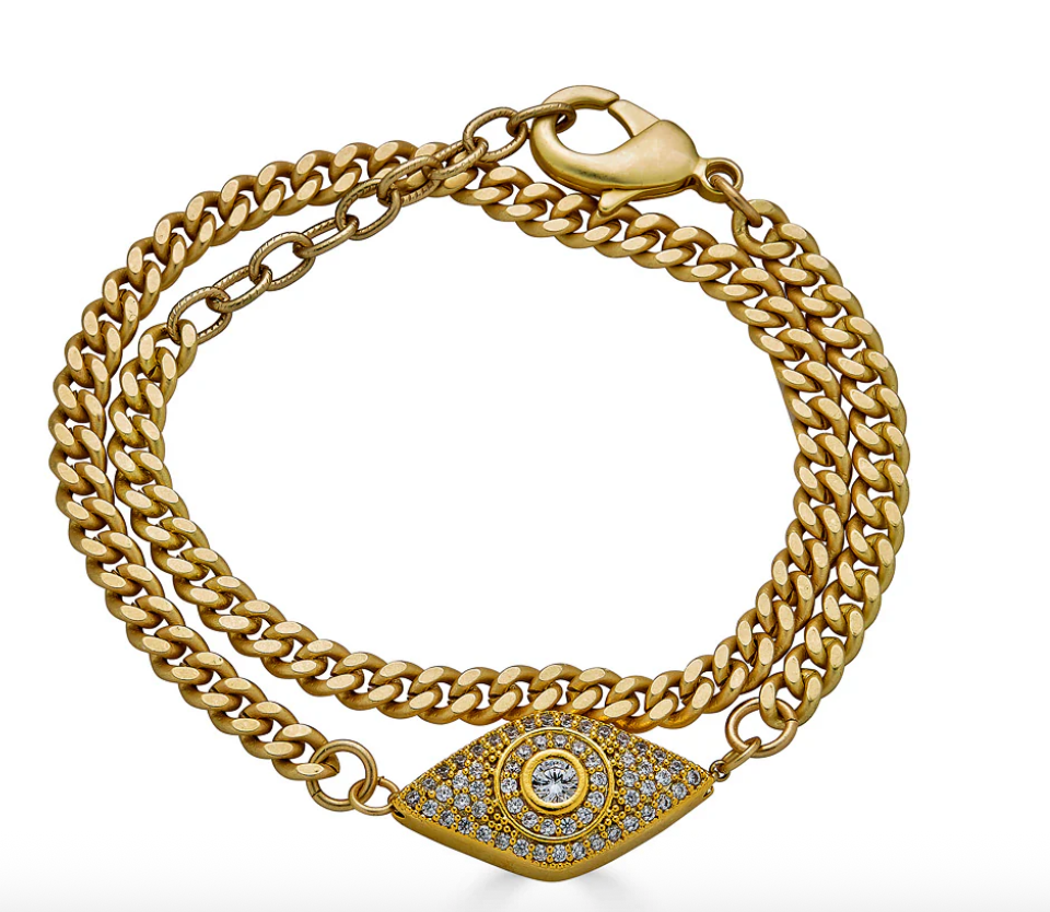 Matte Gold Eye Bracelet