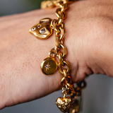 Gold Multi-Charm Bracelet