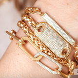 Matte Gold Connector Bracelet